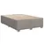 Produktbild 5 för Ramsäng med madrass taupe 140x200 cm tyg