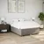 Produktbild 3 för Ramsäng med madrass taupe 160x200 cm tyg