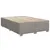 Produktbild 5 för Ramsäng med madrass taupe 160x200 cm tyg