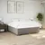 Produktbild 3 för Ramsäng med madrass taupe 180x200 cm tyg