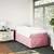 Produktbild 3 för Ramsäng med madrass rosa 90x190 cm sammet