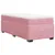 Produktbild 9 för Ramsäng med madrass rosa 100x200 cm sammet