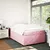 Produktbild 3 för Ramsäng med madrass rosa 120x190 cm sammet