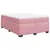 Produktbild 9 för Ramsäng med madrass rosa 140x190 cm sammet