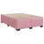 Produktbild 5 för Ramsäng med madrass rosa 140x200 cm sammet