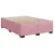 Produktbild 5 för Ramsäng med madrass rosa 160x200 cm sammet