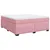 Produktbild 9 för Ramsäng med madrass rosa 180x200 cm sammet