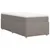 Produktbild 2 för Ramsäng med madrass taupe 80x200 cm tyg