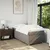 Produktbild 3 för Ramsäng med madrass taupe 100x200 cm tyg
