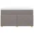 Produktbild 4 för Ramsäng med madrass taupe 120x200 cm tyg