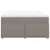 Produktbild 4 för Ramsäng med madrass taupe 140x190 cm tyg