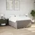 Produktbild 3 för Ramsäng med madrass taupe 160x200 cm tyg