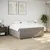 Produktbild 3 för Ramsäng med madrass taupe 180x200 cm tyg