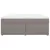 Produktbild 4 för Ramsäng med madrass taupe 180x200 cm tyg