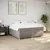 Produktbild 3 för Ramsäng med madrass taupe 200x200 cm tyg