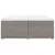 Produktbild 4 för Ramsäng med madrass taupe 200x200 cm tyg