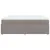 Produktbild 8 för Ramsäng med madrass taupe 200x200 cm tyg