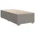 Produktbild 5 för Ramsäng med madrass taupe 100x200 cm tyg