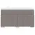 Produktbild 4 för Ramsäng med madrass taupe 120x200 cm tyg