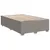 Produktbild 5 för Ramsäng med madrass taupe 120x200 cm tyg