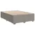 Produktbild 5 för Ramsäng med madrass taupe 140x190 cm tyg