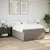 Produktbild 3 för Ramsäng med madrass taupe 140x200 cm tyg