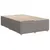 Produktbild 7 för Ramsäng med madrass taupe 120x190 cm tyg