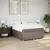 Produktbild 3 för Ramsäng med madrass taupe 140x200 cm tyg
