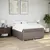 Produktbild 3 för Ramsäng med madrass taupe 160x200 cm tyg