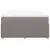 Produktbild 4 för Ramsäng med madrass taupe 160x200 cm tyg