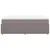 Produktbild 5 för Ramsäng med madrass taupe 160x200 cm tyg