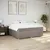 Produktbild 3 för Ramsäng med madrass taupe 200x200 cm tyg