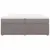 Produktbild 4 för Ramsäng med madrass taupe 200x200 cm tyg
