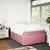 Produktbild 3 för Ramsäng med madrass rosa 120x190 cm sammet