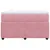 Produktbild 4 för Ramsäng med madrass rosa 120x190 cm sammet