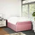 Produktbild 3 för Ramsäng med madrass rosa 120x200 cm sammet