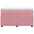 Produktbild 4 för Ramsäng med madrass rosa 120x200 cm sammet