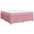 Produktbild 2 för Ramsäng med madrass rosa 180x200 cm sammet