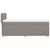 Produktbild 5 för Ramsäng med madrass taupe 90x190 cm tyg