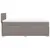 Produktbild 5 för Ramsäng med madrass taupe 90x200 cm tyg