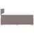 Produktbild 5 för Ramsäng med madrass taupe 120x190 cm tyg
