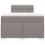 Produktbild 4 för Ramsäng med madrass taupe 120x190 cm tyg