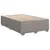 Produktbild 8 för Ramsäng med madrass taupe 120x190 cm tyg