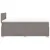 Produktbild 5 för Ramsäng med madrass taupe 120x200 cm tyg