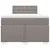 Produktbild 4 för Ramsäng med madrass taupe 120x200 cm tyg