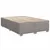Produktbild 5 för Ramsäng med madrass taupe 140x190 cm tyg