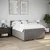 Produktbild 3 för Ramsäng med madrass taupe 140x200 cm tyg
