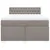Produktbild 4 för Ramsäng med madrass taupe 160x200 cm tyg