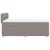 Produktbild 9 för Ramsäng med madrass taupe 160x200 cm tyg