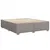 Produktbild 8 för Ramsäng med madrass taupe 180x200 cm tyg